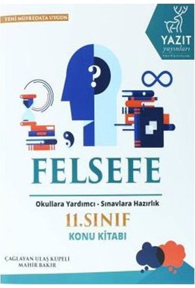 Yazıt Yayınları 11. Sınıf Felsefe Konu Kitabı