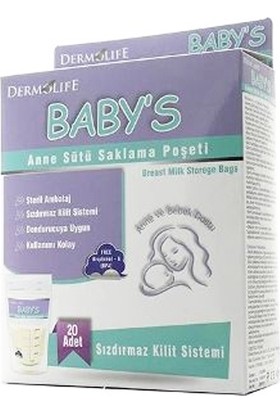 Dermolife Baby's Süt Torbası 20'li