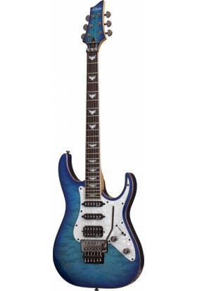 Schecter Banshee-6 Extreme FR Elektro Gitar - Ocean Blue Burst