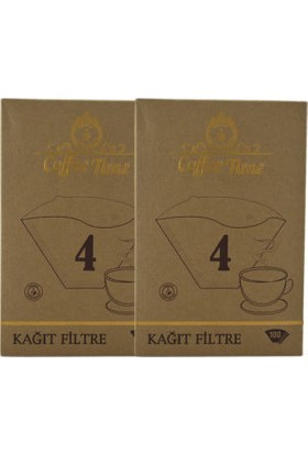 Coffee Time 1X4 Kahve Filtre Kağıdı 100X2 Toplamda 200 Adet