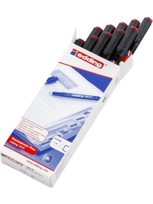 Edding Asetat Kalemi E-141F Kırmızı 10'Lu Kutu
