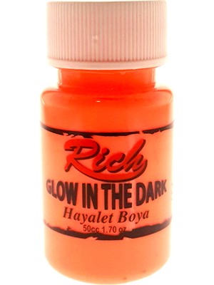 Rich Karanlıkta Parlayan Hayalet Boya 50Cc. N:3006 Turuncu