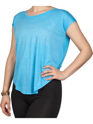 Exuma 362203 Mavi Kadın Spor Tişört