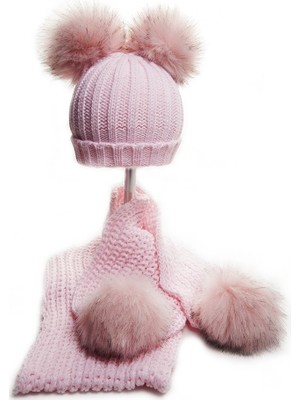 Baby Dora Triko Atkı & Bere Takım