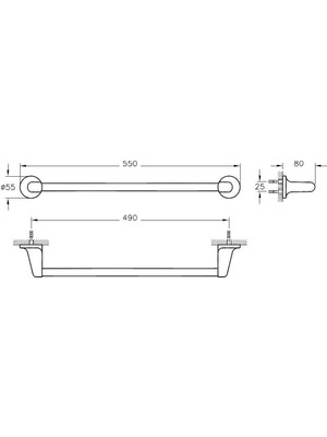 Artema Marin A44944 Uzun Havluluk, Krom