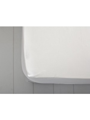 English Home Düz 2 Pamuklu King Size Lastikli Çarşaf 200x200 Cm Beyaz