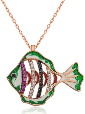 KENPAZAR Gumush Gümüş Balık Kolye