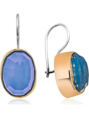 Gumush Gümüş Otantik Ay Taşı Küpe