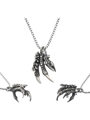 KENPAZAR Gumush Gümüş Kartal Pençesi Erkek Kolye