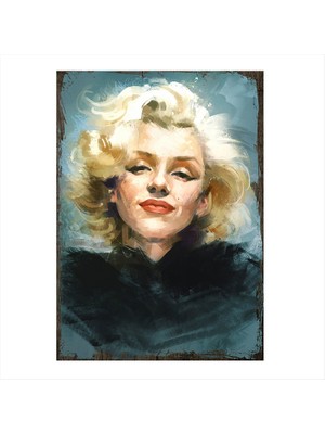 Cakasepetim Ahşap Tablo Yağlı Boya Marilyn Monroe 1