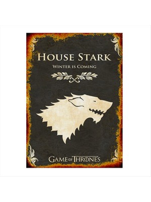 Cakasepetim Ahşap Tablo Game of Thrones Afiş