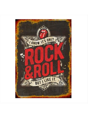 Cakasepetim Ahşap Tablo  Rock and roll