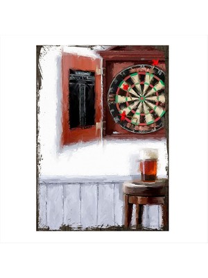 Cakasepetim Ahşap Tablo dart tablosu