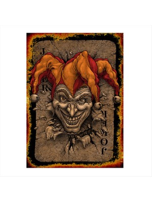 Cakasepetim Ahşap Tablo iskambil kağıdı Joker