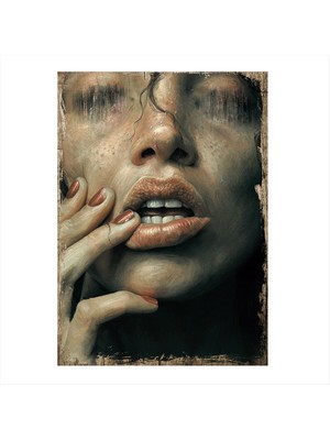 Cakasepetim Ahşap Tablo korku saati