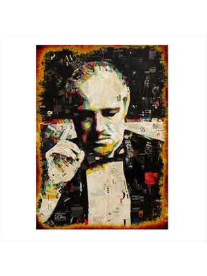 Cakasepetim Ahşap Tablo Godfather baba
