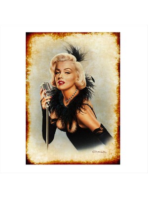 Cakasepetim Ahşap Tablo Marilyn Monroe