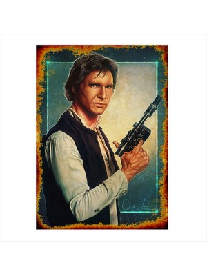 Cakasepetim Ahşap Tablo Star Wars Han Solo 1