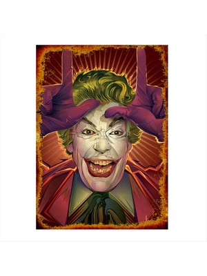 Cakasepetim Ahşap Tablo boynuzlu Joker