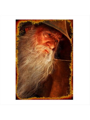 Cakasepetim Ahşap Tablo Yüzüklerin Efendisi Gadalf