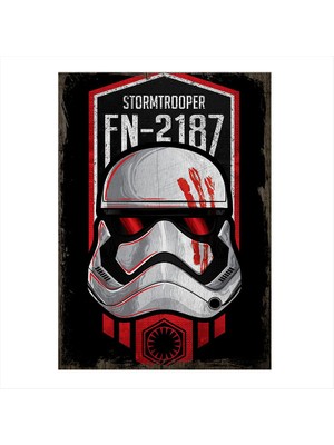 Cakasepetim Ahşap Tablo Star Wars kaskı