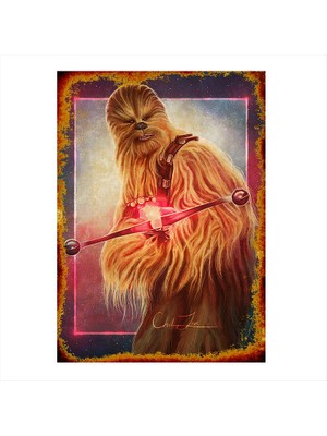 Cakasepetim Ahşap Tablo Star Wars Chewbacca
