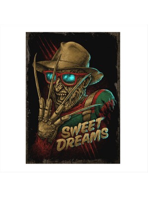 Cakasepetim Ahşap Tablo Freddy Krueger 1