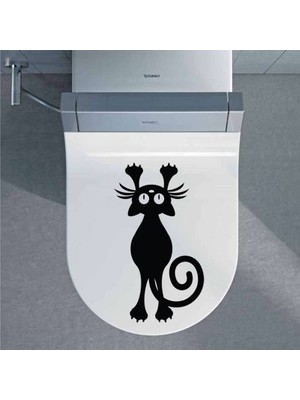 Tilki Dünyası Munzur Kedi Klozet Kapağı ve Banyo Sticker