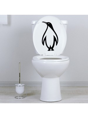 Tilki Dünyası Penguen Klozet Kapağı ve Banyo Sticker