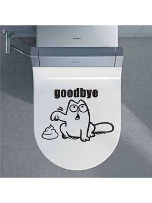 Tilki Dünyası Goodbye Klozet Kapağı Sticker