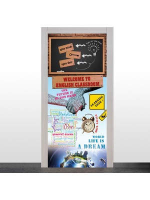 Okularenkkat İngilizce Sınıfı Kapı Giydirme-2