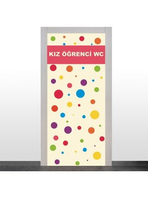 Okularenkkat Kız Öğrenci Wc Kapı Giydirme-1