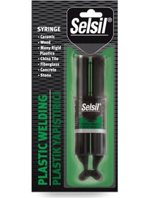 Selsil Enjektör Tip Plastik Yapıştırıcı 28 Gr