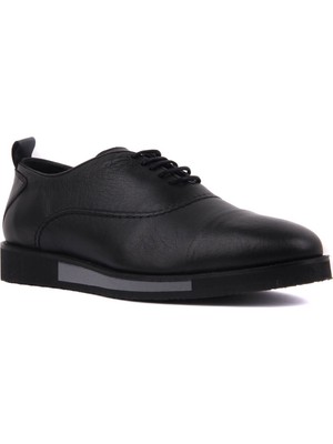 Sail Laker's - Siyah Deri Erkek Günlük Ayakkabı
