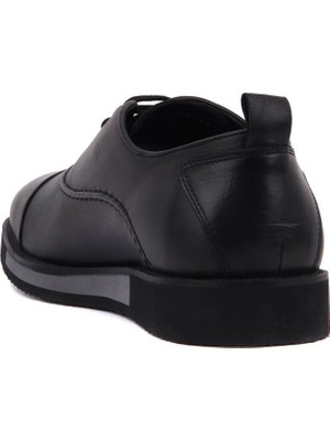 Sail Laker's - Siyah Deri Erkek Günlük Ayakkabı