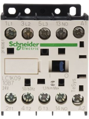 Schneider Electric Lc1K0910B7 -  4Kw 9A 24V 1Na Ac Mini Kontaktör