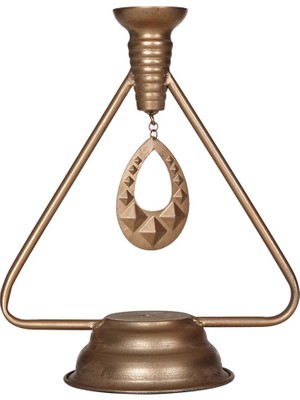 Vitale Rusty Gold Çan Modeli Mumluk Küçük Boy