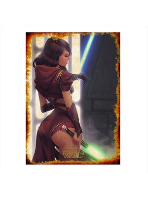 Cakasepetim Ahşap Tablo Star Wars Poster