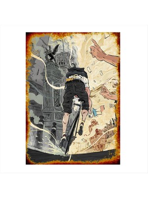 Cakasepetim Ahşap Tablo  Fransa'Da Bisiklet Yarışı