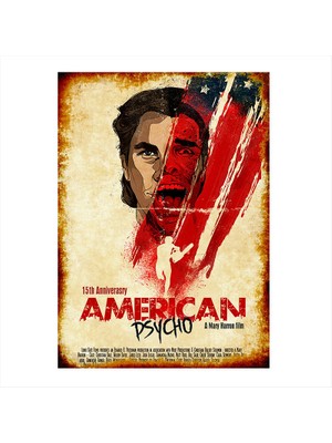 Cakasepetim Ahşap Tablo Amerikan Sapığı Film Afişi