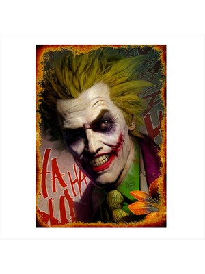 Cakasepetim Ahşap Tablo Joker Posteri