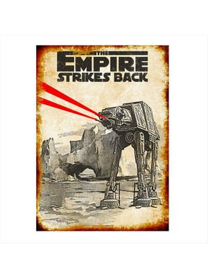 Cakasepetim Ahşap Tablo Star Wars The Empire Strikes Back