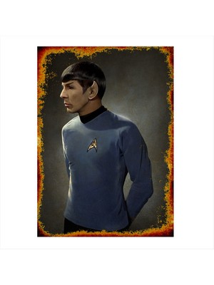 Tablomega Ahşap Tablo Uzay Yolu Kaptan Spark