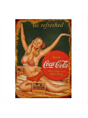 Cakasepetim Ahşap Tablo Coca Cola Posteri