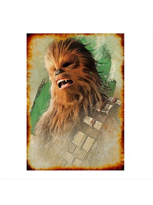 Cakasepetim Ahşap Tablo Star Wars Chewbacca 1