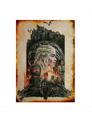 Cakasepetim Ahşap Tablo Game Of Thrones