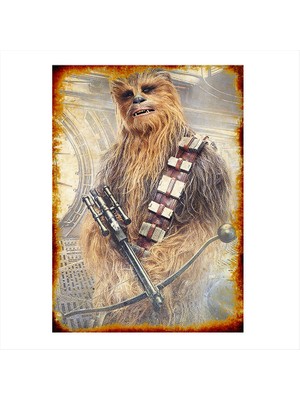 Cakasepetim Ahşap Tablo Star Wars Chewbacca
