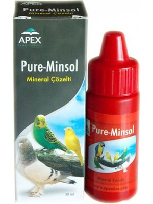 Apex Pure Minsol Kuşlar İçin Mineral Çözelti 30 ml