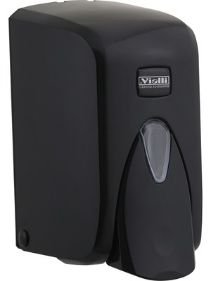 Vialli Sıvı Sabun Dispenseri Aparatı Hazneli Siyah 500 Ml Vialli S5B