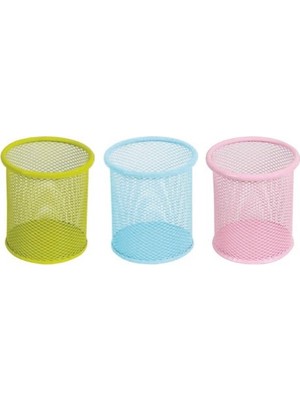 Bafix Masa Kalemlik Silindir Fileli Siyah Jm-802C